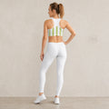 Brassière de Sport  — Motif rayure menthe fraiche - Mytiqlwear