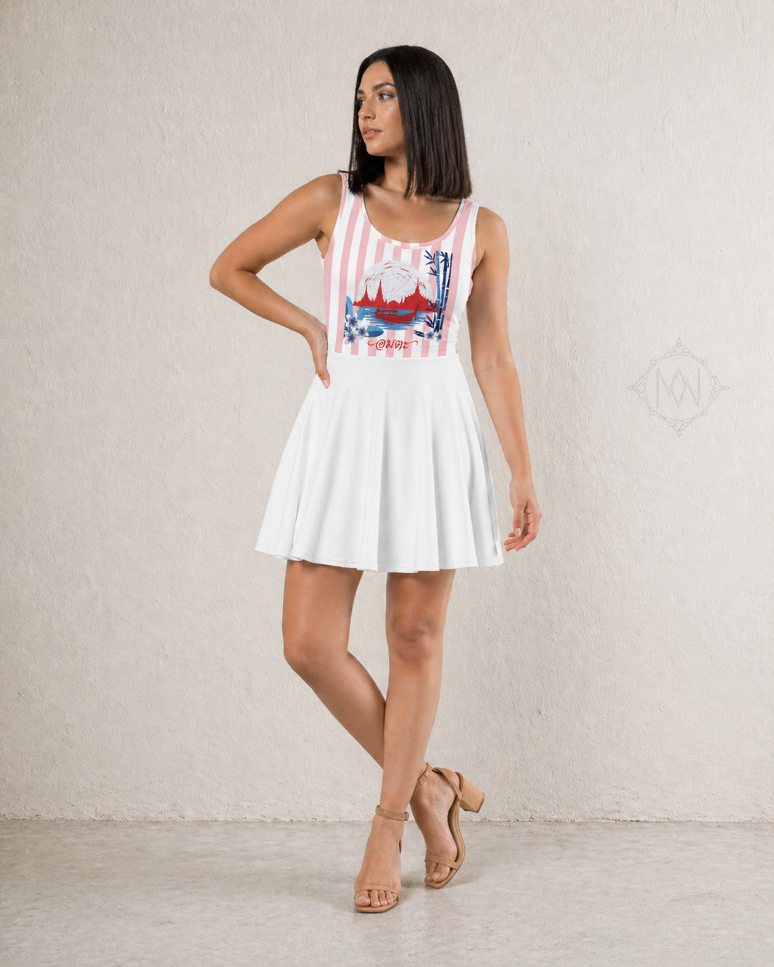 Robe d'été Sans Manches Femme Motif Siam - Mytiqlwear