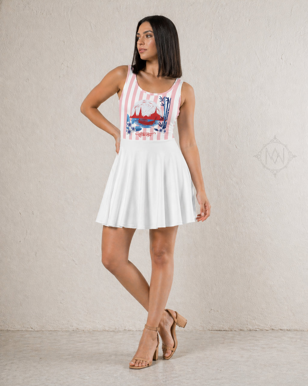 Robe d'été Sans Manches Femme Motif Siam - Mytiqlwear