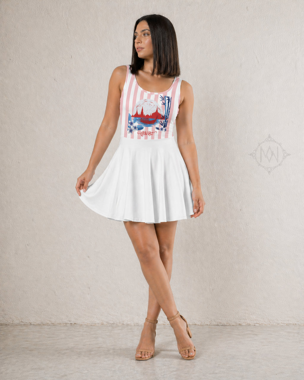 Robe d'été Sans Manches Femme Motif Siam - Mytiqlwear